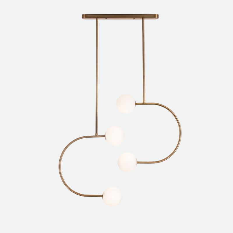 Gemini Brass Pendant Ceiling light-Letifly Lights and Decor