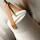 Home Lighting Chandeliers White Ceramic Hanging LED Lights Pendamic Lamp