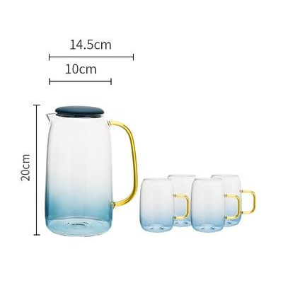 Glacial Blue Glass Drinkware-Letifly Lights and Decor