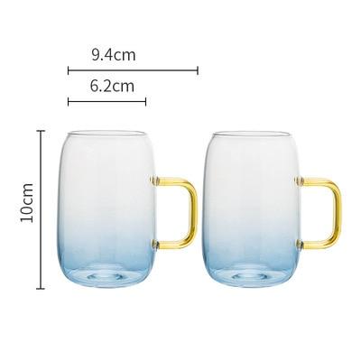 Glacial Blue Glass Drinkware-Letifly Lights and Decor