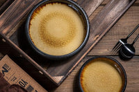 Round Yellow Glazed Shore Deep Dish Plate