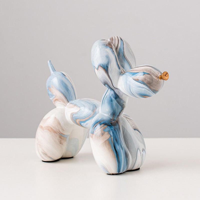 Graffiti Balloon Dog Resin Statue-Letifly Lights and Decor
