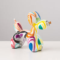 Graffiti Balloon Dog Resin Statue-Letifly Lights and Decor