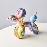 Graffiti Balloon Dog Resin Statue-Letifly Lights and Decor