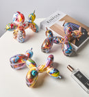 Graffiti Balloon Dog Resin Statue-Letifly Lights and Decor