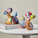 Graffiti Balloon Dog Resin Statue-Letifly Lights and Decor