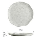 High quality ceramic plates and bowls with granite texture