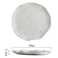 High quality ceramic plates and bowls with granite texture