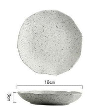 High quality ceramic plates and bowls with granite texture