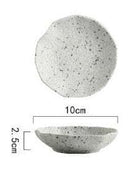 High quality ceramic plates and bowls with granite texture