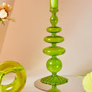 Green Grass Glass Candle Holders-Letifly Lights and Decor