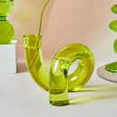 Green Grass Glass Candle Holders-Letifly Lights and Decor