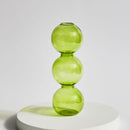 Green Grass Glass Candle Holders-Letifly Lights and Decor