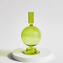 Green Grass Glass Candle Holders-Letifly Lights and Decor