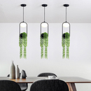 hanging globe metal black frosted glass pendant light