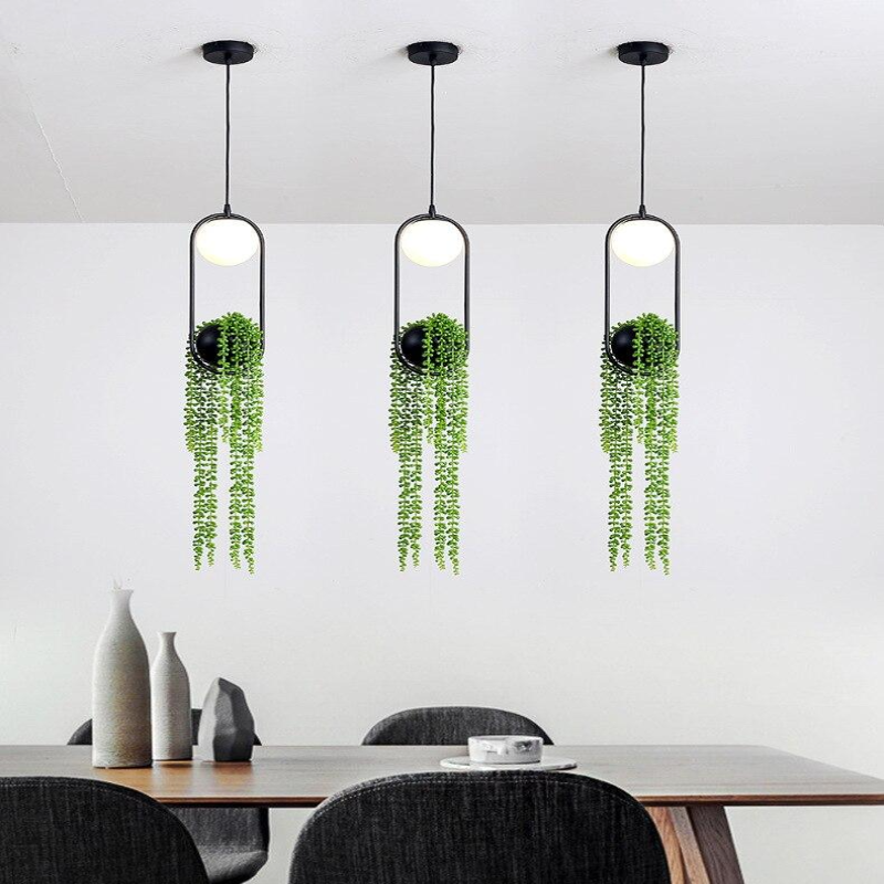 hanging globe metal black frosted glass pendant light