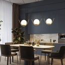 Glass Stone Double Line Pendant Lamp