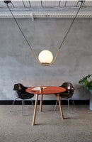 Glass Stone Double Line Pendant Lamp