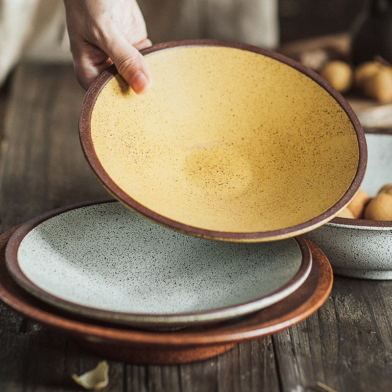 Harvest Stoneware Plates & Bowls-Letifly Lights and Decor