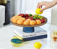High Complements Glass Stand Tray-Letifly Lights and Decor