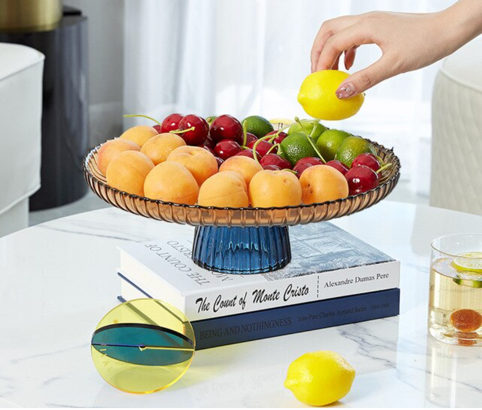 High Complements Glass Stand Tray-Letifly Lights and Decor