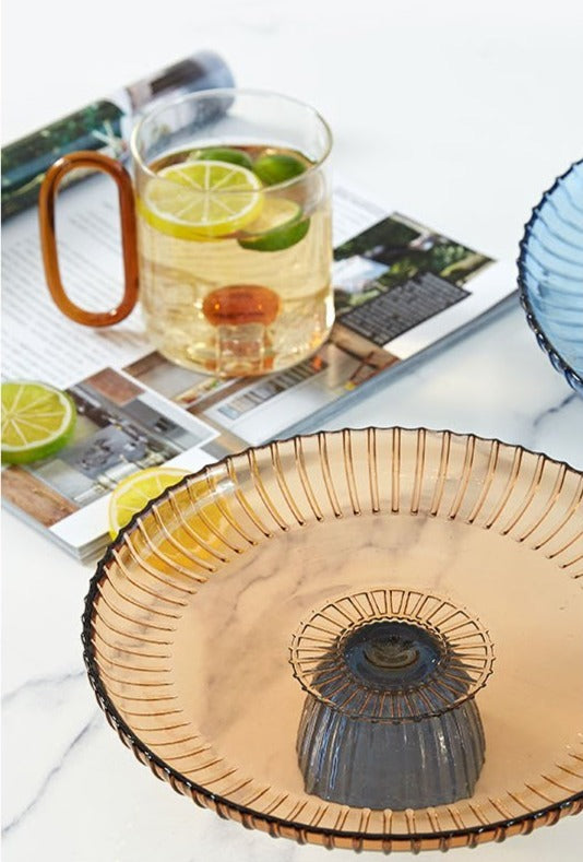 High Complements Glass Stand Tray-Letifly Lights and Decor