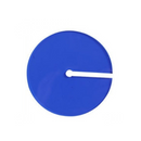 Acrylic Glass Round Rich Colored Tint Non Slip Coaster Blue 1pc