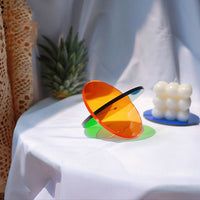 Acrylic Glass Round Rich Colored Tint Non Slip Coaster