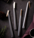 Metallic finish candle holiday Christmas Thanksgiving decoration