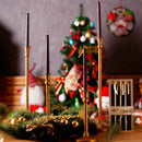 Metallic finish candle holiday Christmas Thanksgiving decoration
