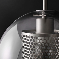 Honeycomb Glass & Metal Pendant Light-Letifly Lights and Decor