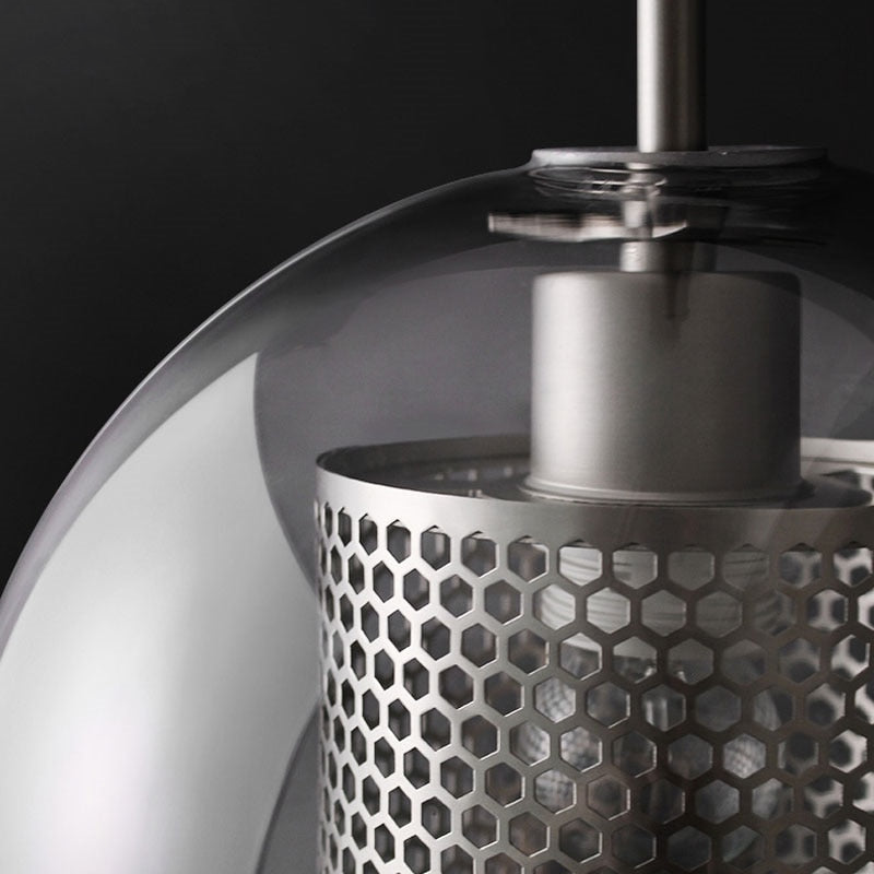 Honeycomb Glass & Metal Pendant Light-Letifly Lights and Decor