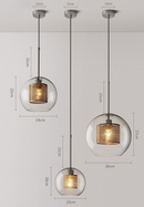 Honeycomb Glass & Metal Pendant Light-Letifly Lights and Decor