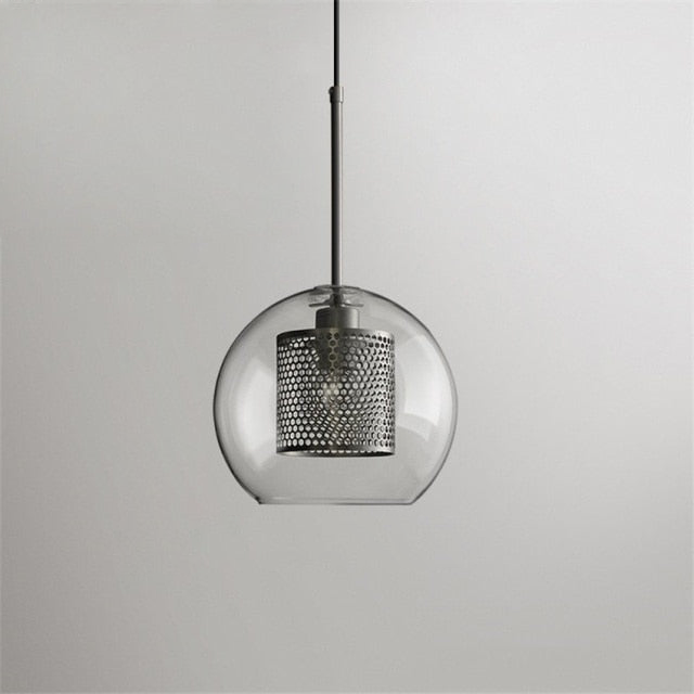 Honeycomb Glass & Metal Pendant Light-Letifly Lights and Decor