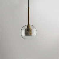Honeycomb Glass & Metal Pendant Light-Letifly Lights and Decor