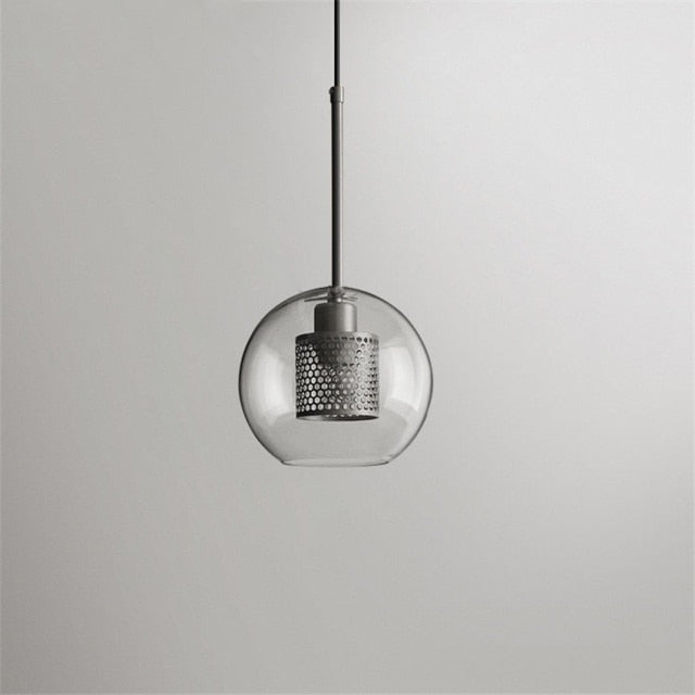 Honeycomb Glass & Metal Pendant Light-Letifly Lights and Decor