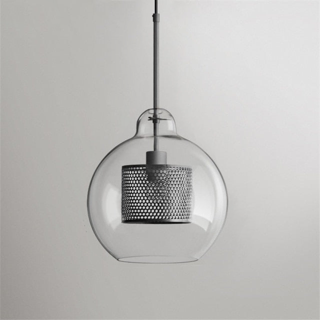 Honeycomb Glass & Metal Pendant Light-Letifly Lights and Decor