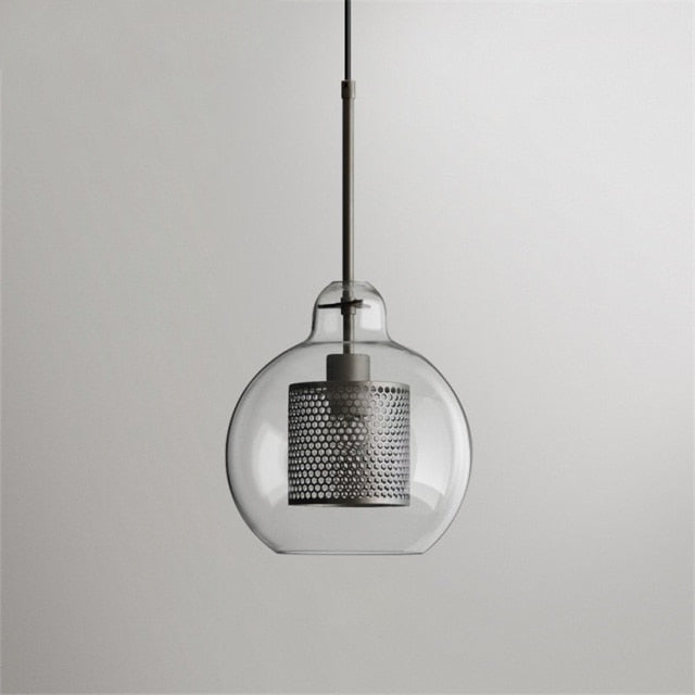 Honeycomb Glass & Metal Pendant Light-Letifly Lights and Decor