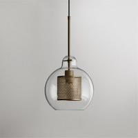 Honeycomb Glass & Metal Pendant Light-Letifly Lights and Decor
