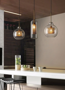 Honeycomb Glass & Metal Pendant Light-Letifly Lights and Decor