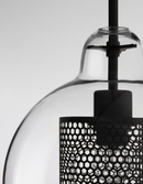 Honeycomb Glass & Metal Pendant Light-Letifly Lights and Decor