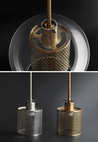 Honeycomb Glass & Metal Pendant Light-Letifly Lights and Decor