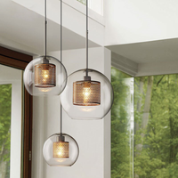 Honeycomb Glass & Metal Pendant Light-Letifly Lights and Decor