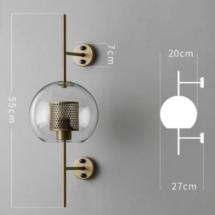 Honeycomb Glass & Metal Sconce Light-Letifly Lights and Decor
