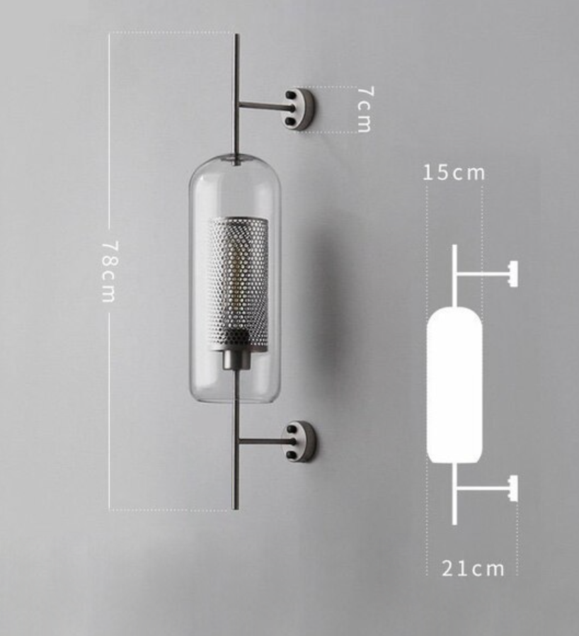 Honeycomb Glass & Metal Sconce Light-Letifly Lights and Decor