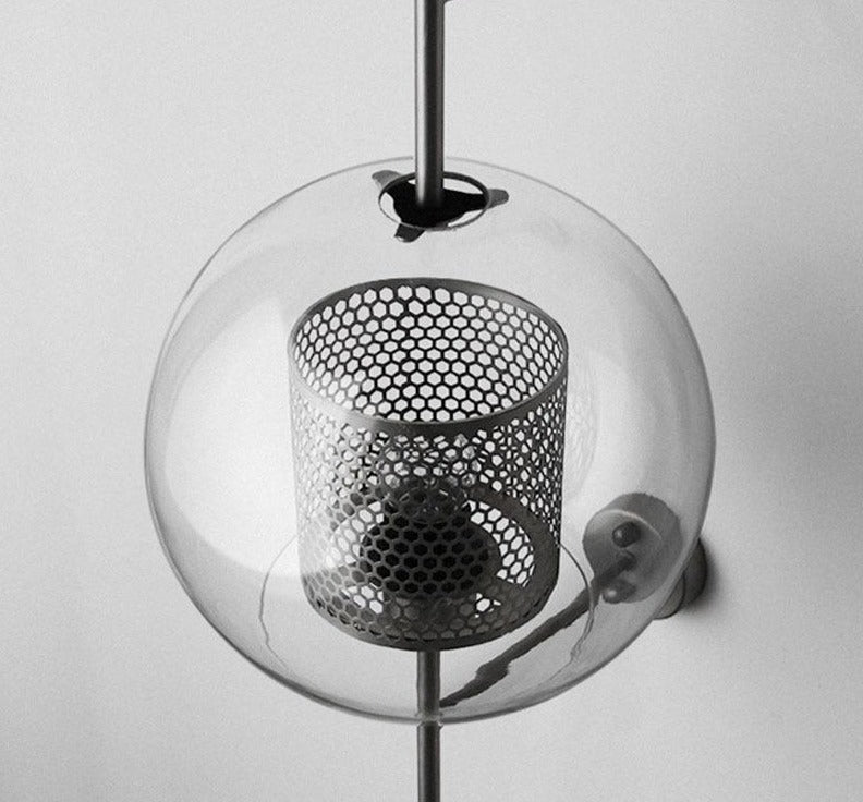 Round Silver Wall Lamp