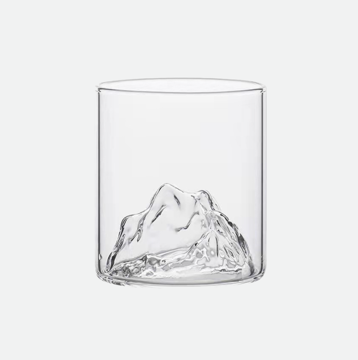 Iceberg Glass Cup & Coaster-Letifly Lights and Decor