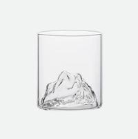 Iceberg Glass Cup & Coaster-Letifly Lights and Decor