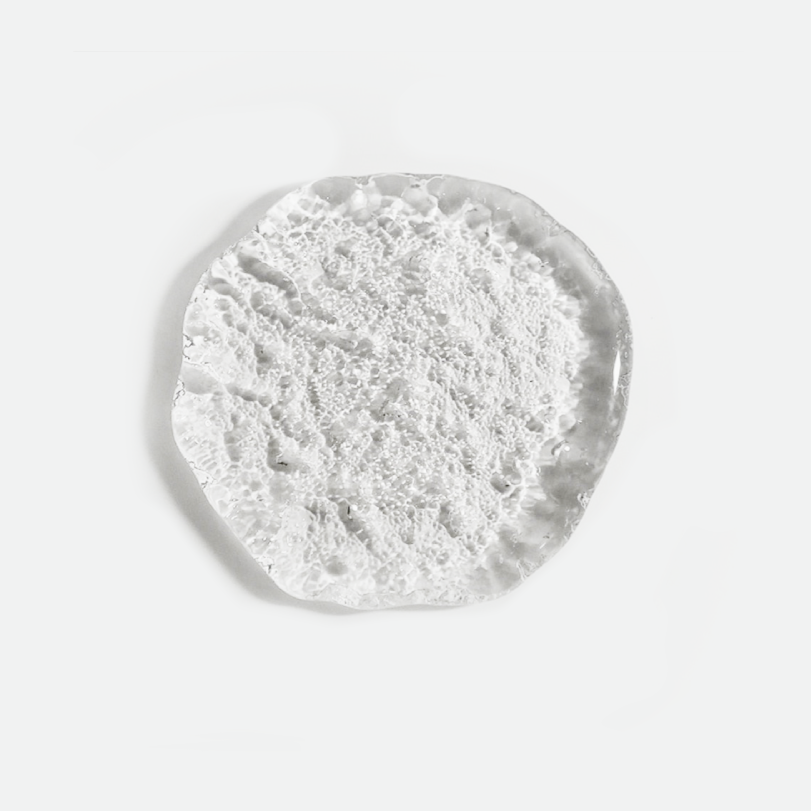 Round Semi-Transparent Melting Ice Design Coaster