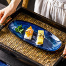Japanese Style Ocean Design Ceramic Plate